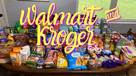 Walmart Kroger Grocery Haul Pantry Restock Prepper Pantry Items