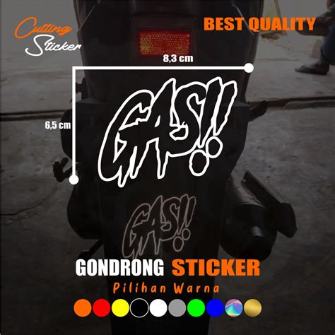 Jual Stiker Gas Stiker Gas Tulian Bolong Bahan Reflektip Shopee Indonesia