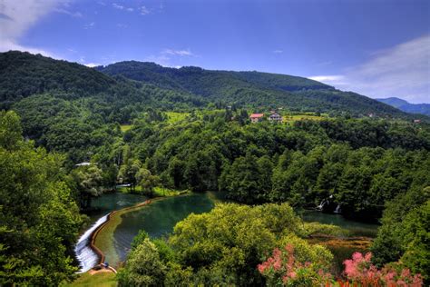 Pliva Jajce, Bosnia and Herzegovina, Lake, Forests, Scenery, HD