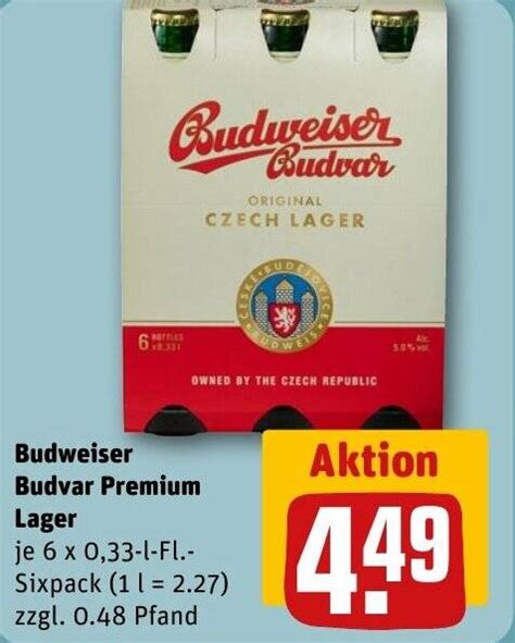 Budweiser Budvar Premium Lager Tilbud Hos REWE