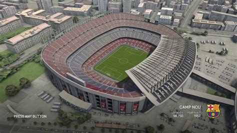 Fifa Stadium Camp Nou Fc Barcelona Youtube