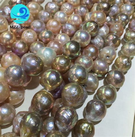 large size irregular pearls freshwater edison pearl strands, very nice ...