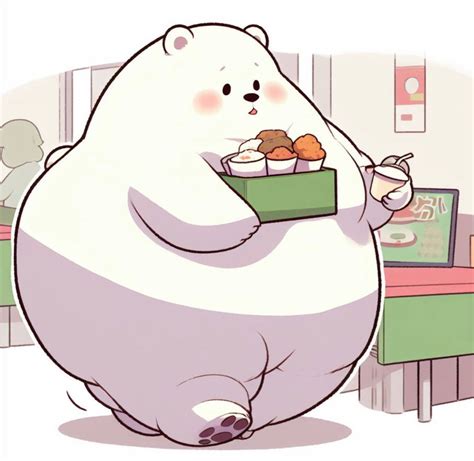 Big fat polar bear at the cafe by rubypandalover1976 on DeviantArt