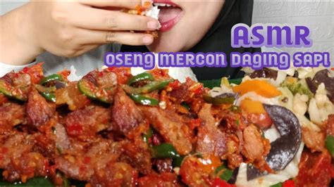 ASMR OSENG MERCON DAGING SAPI MUKBANG INDONESIA Maygel ASMR YouTube