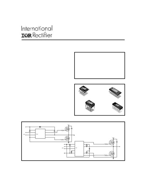 IRS2109S Datasheet 1 27 Pages INFINEON HALF BRIDGE DRIVER