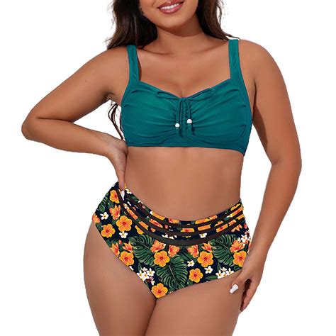 SIMU Swimming Suits For Women 2 Piece Summer Hot Spring Vacation Bikini