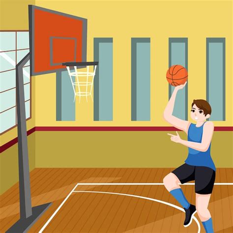 Vectores E Ilustraciones De Cancha Basquet Dibujo Para Descargar Gratis