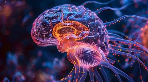 Ultra Detailed Cross Section Of Firing Synapses In Cerebral Cortex