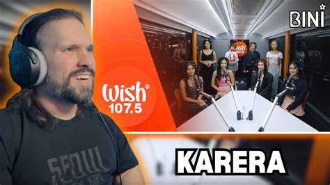 First Time Reacting To Bini Performs Karera Live On Wish Bus