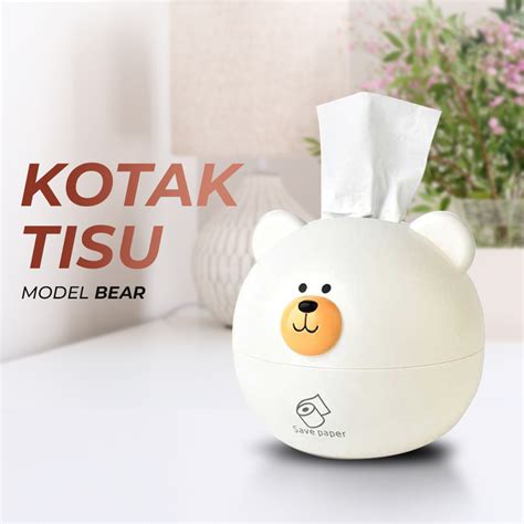 Bisa Cod Kotak Tisu Gulung Tissue Roll Box Model Bear Lazada Indonesia