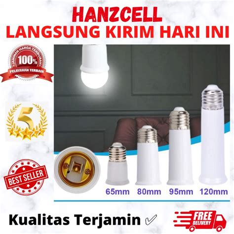 Jual Fitting Sambungan Lampu E27 Socket Pemanjang Fiting Dudukan