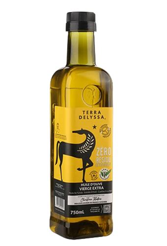 Huile d olive Vierge extra Zéro résidu de Pesticides Terra Delyssa