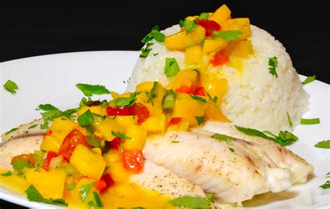 Baked Tilapia With Mango Salsa The Social Chef