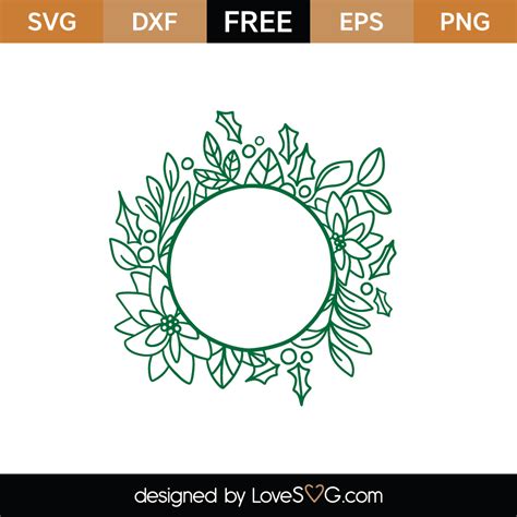 Free Monogram Frames SVG Files Cricut