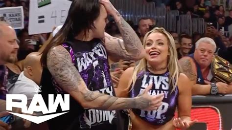 Liv Morgan Defends Her Title With Dominik Mysterio Ringside Wwe Raw