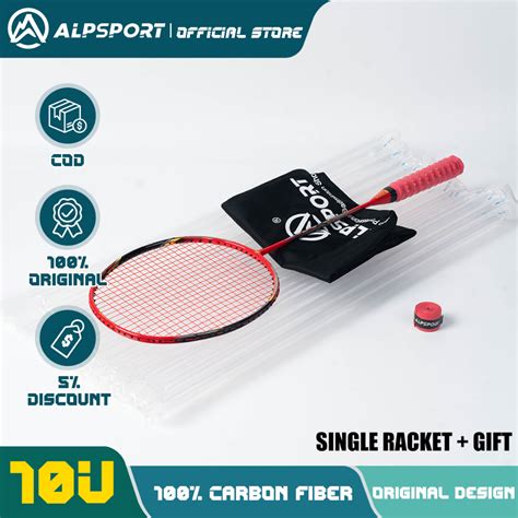 ALP AIR 10U 52g Super Light 30Lbs 100 Full Carbon Fiber Racquet High