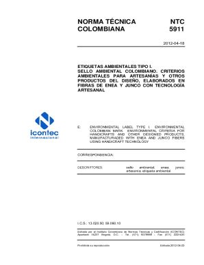 Fillable Online Norma Tecnica Colombiana Ntc Pdf Document Fax