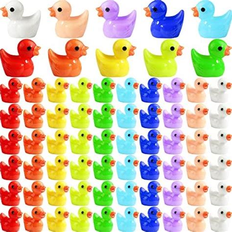 200 Pieces Mini Resin Ducks Mini Ducks Tiny Ducks Miniature Duck