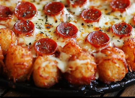 Insanely Delicious Tater Tot Pizza A Slice Of Heaven Recipes