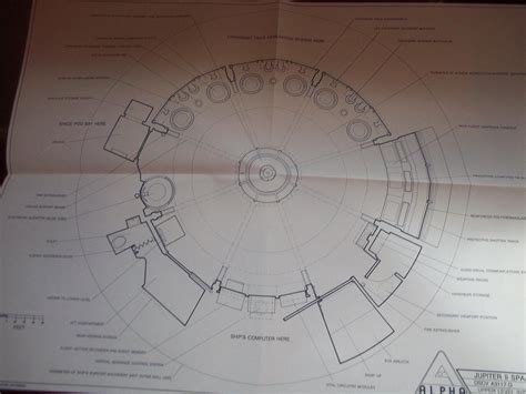 LOST IN SPACE - JUPITER 2 BLUEPRINTS - 5 SHEETS - LUNAR MODELS VG+ ...