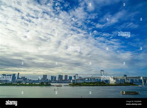 Tokyo skyline as seen from Odaiba Stock Photo - Alamy