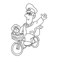 Postman Pat Going Coloring Page for Kids - Free Postman Pat Printable ...