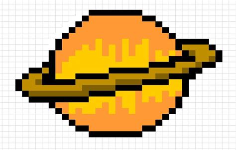 Saturn Pixel Art By Misscorail5 On Deviantart