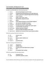 Unit II Chapter 3 Part 1 Med Term Worksheet 1 SFOX3 Docx MCC HIT