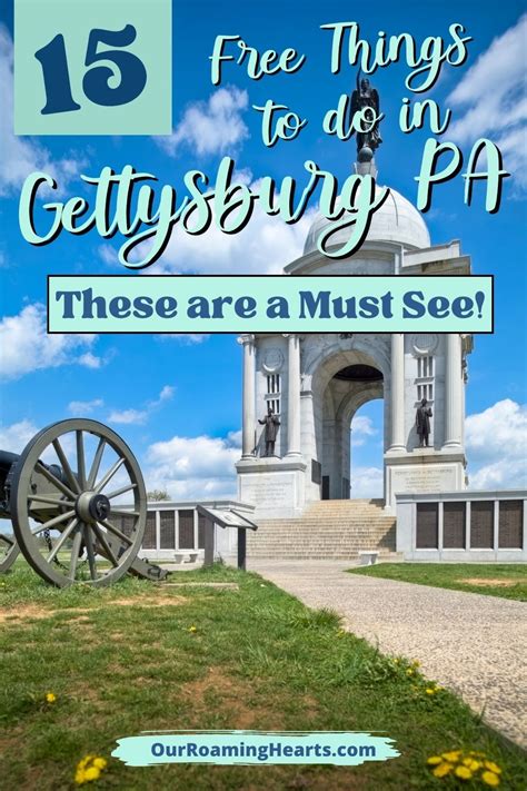 15 Free Things to do in Gettysburg Pa - These are a Must See! - Our ...