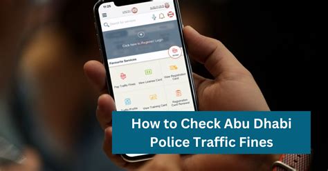 How To Check Abu Dhabi Police Traffic Fines