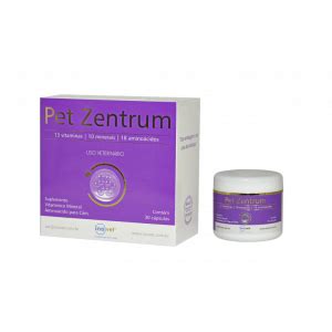 Suplemento Vitamínico Mineral Pet Zentrum Inovet para Cães e Gatos 30