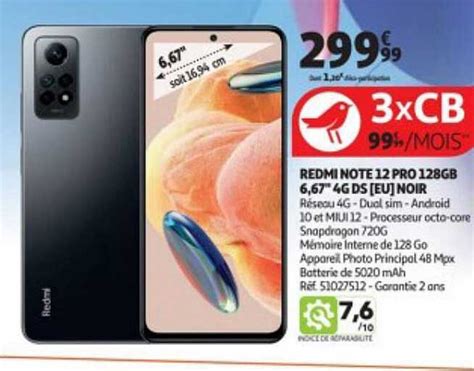 Promo Smartphone Xiaomi Redmi C Go Chez Auchan