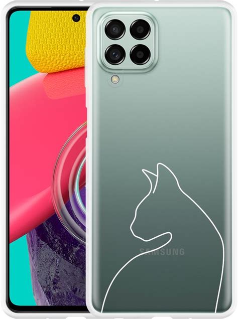 Samsung Galaxy M53 Hoesje Kattencontour II Designed By Cazy Bol