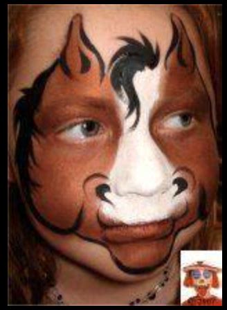 Horse Face Painting Ideas at PaintingValley.com | Explore collection of ...