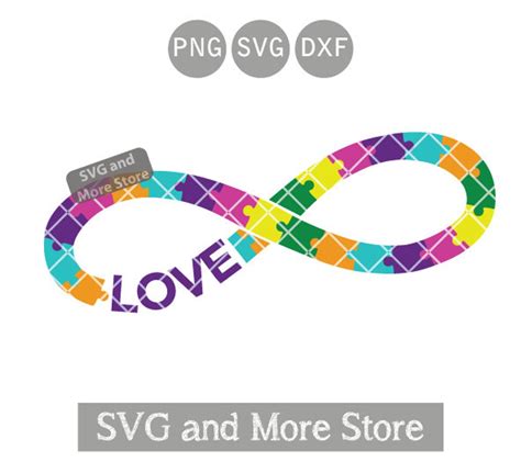 Infinity Autism Svg Símbolo Infinity Png Autism Infinity Etsy México