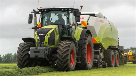 Baling Grass Silage Claas Tractor Baler YouTube