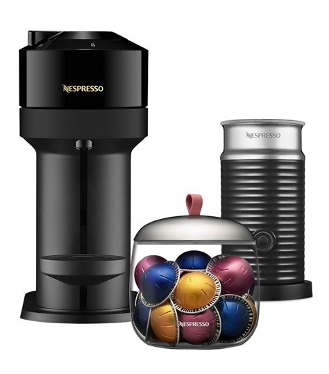 Nespresso Combo Cafetera Vertuo Next Glossy Black Aeroccino