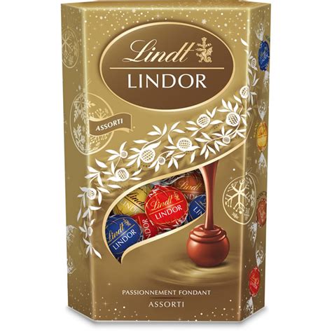 Lindt Lindor Assortiment De Chocolat Fourrés 200 G Chronodrive