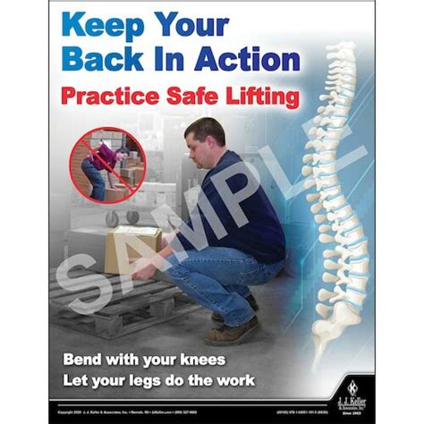 Safe Lifting Safety Poster