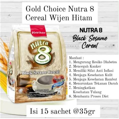 Jual Sereal Wijen Hitam Gold Choice Nutra Black Sesame Cereal Nutra