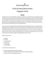 FAS 235 Final Project Guidelines And Rubric Pdf FAS 235 Final Project