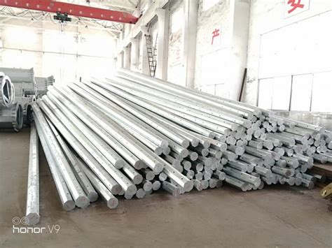 Philippines Nea Standard Q FT Hot Dip Galvanized Power Line Steel Pole