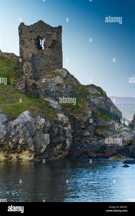 Kinbane Castle Co. Antrim N. Ireland Stock Photo - Alamy