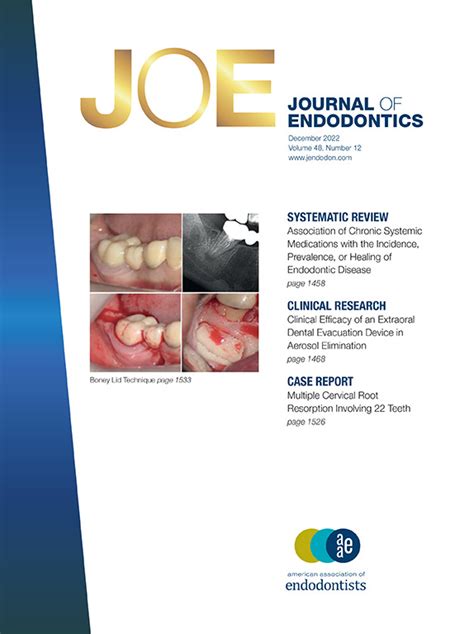 Table Of Contents Page Journal Of Endodontics