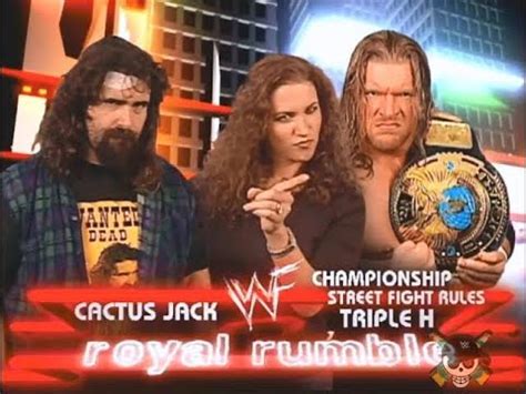 Luchas God Triple H Vs Cactus Jack Por El Titulo De Wwf Royal