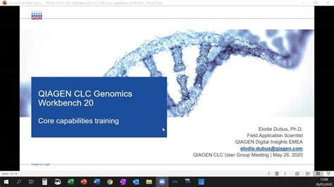 May 2020 CLC UGM 1 Core Capabilities TrainingQIAGEN CLC Genomics