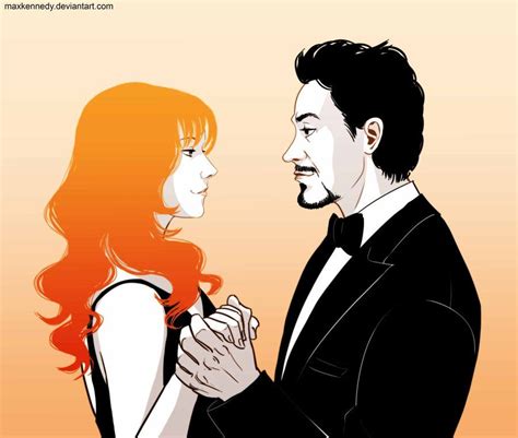 Iron Man Tony Stark X Pepper Potts By Maxkennedy Deviantart On