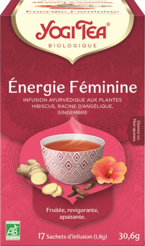 Infusion Energie F Minine Sachets Yogi Tea Feuille De