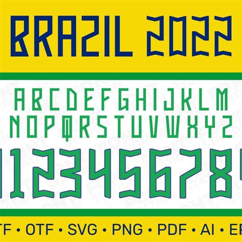 Brazil World Cup 2022 Font - Etsy