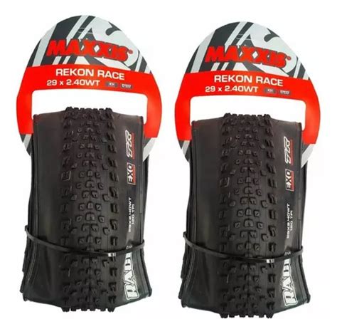 Par De Pneu Maxxis Rekon Mtb 29x2 40 Wt Exo Tr M349ru Preto